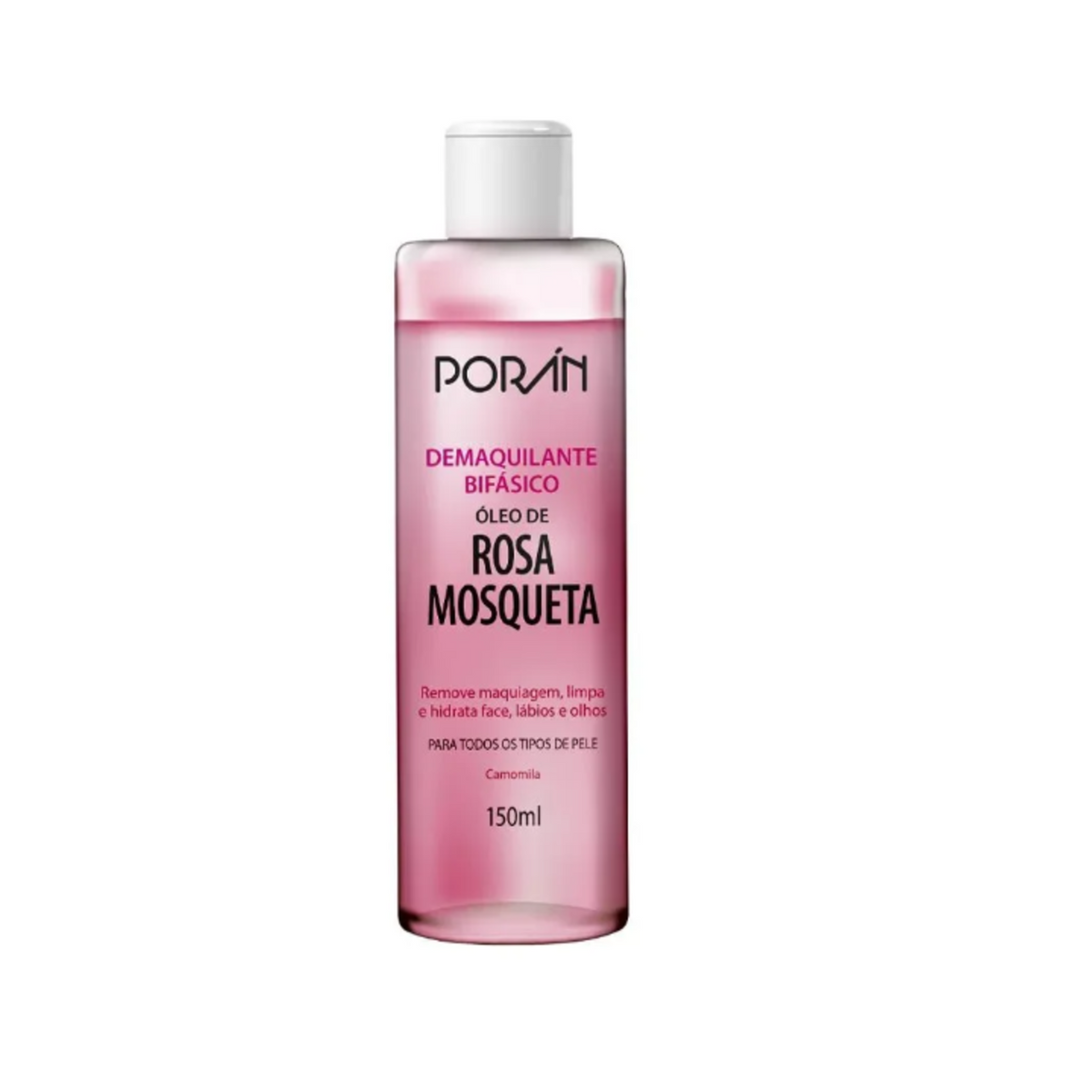 Demaquilante Bifásico Rosa Mosqueta - Porán