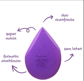 Esponja de Maquiagem Duo Chanfrada Stay Fix Ruby Rose