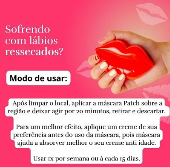 Máscara Labial Colágeno hidratante e nutritivo UNIDADE