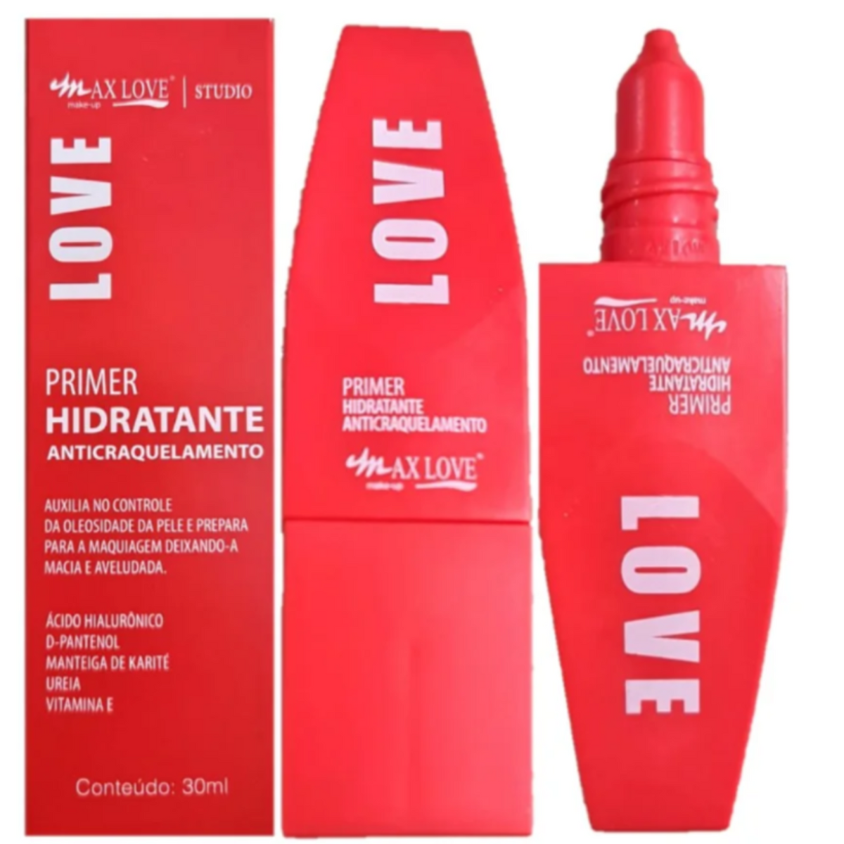 Primer Hidratante Anticraquelamento - Max Love 30ml