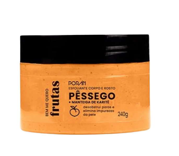 Esfoliante Corpo e Rosto Pêssego - Porán
