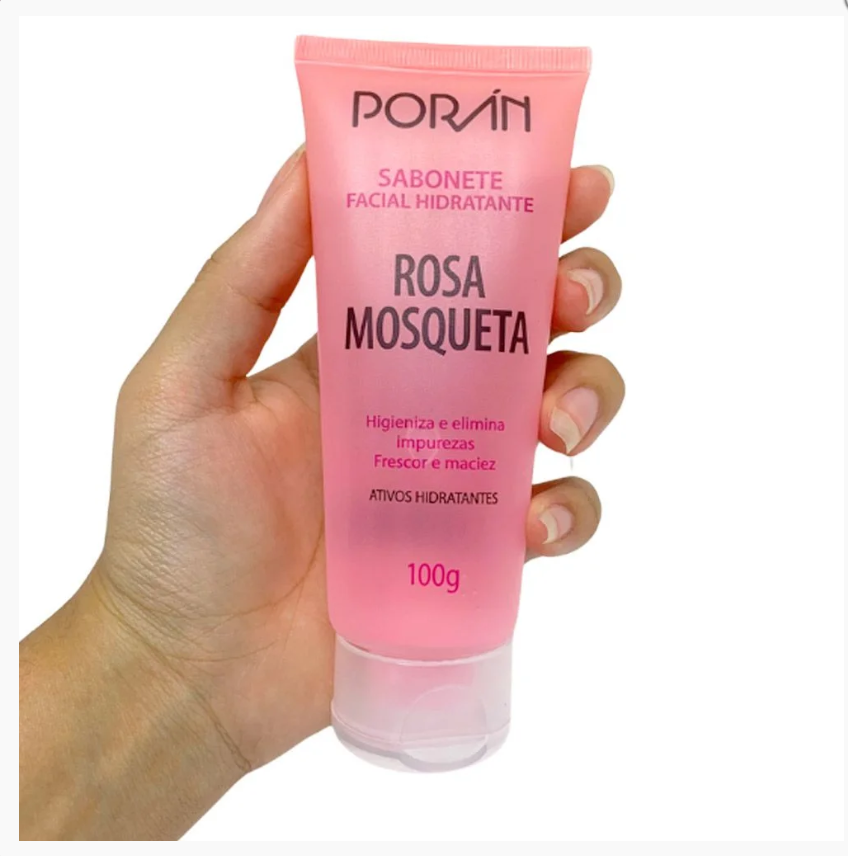 Sabonete Facial Hidratante Rosa Mosqueta Porán
