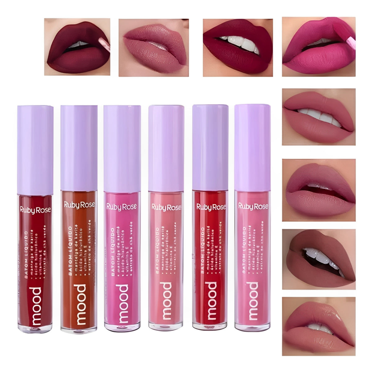 Batom Liquido Ruby Rose Mood